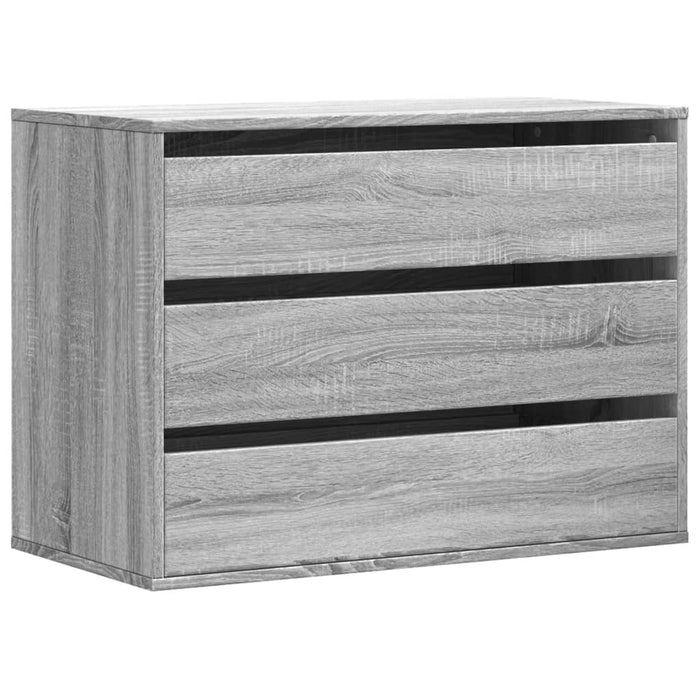 Dulap colț cu sertare sonoma gri 80x41x58 cm lemn prelucrat - WALTI WALTI