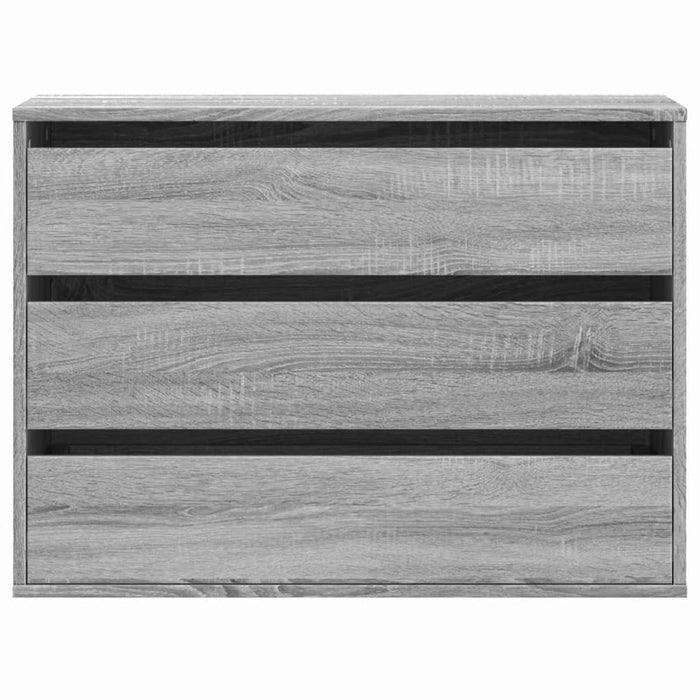 Dulap colț cu sertare sonoma gri 80x41x58 cm lemn prelucrat - WALTI WALTI