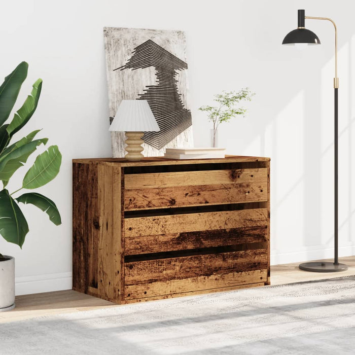 Dulap colț cu sertare lemn vechi 80x41x58 cm lemn prelucrat - WALTI WALTI