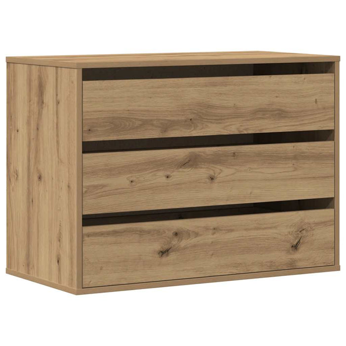 Dulap colț sertare stejar artizanal 80x41x58 cm lemn prelucrat - WALTI WALTI