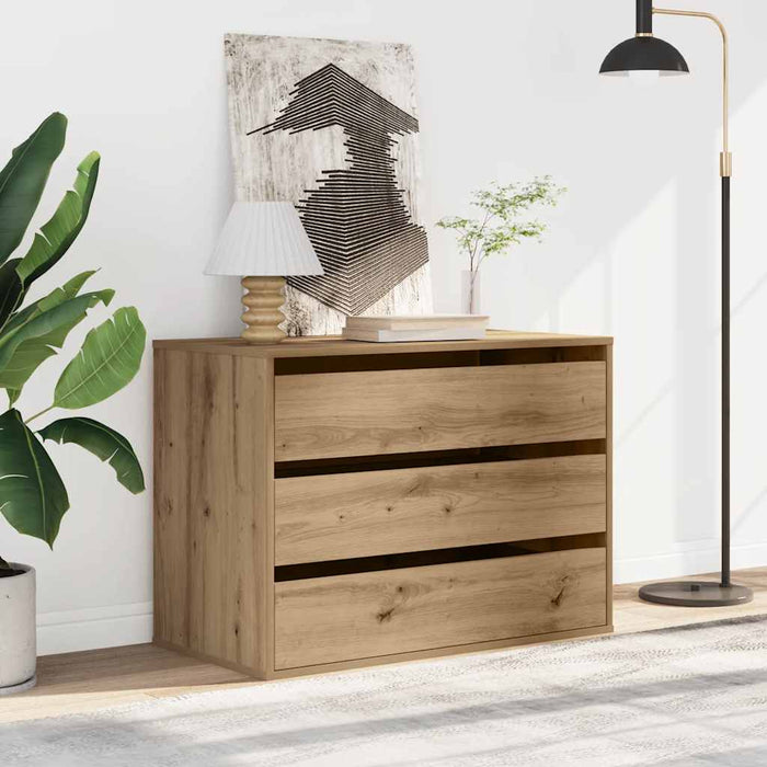 Dulap colț sertare stejar artizanal 80x41x58 cm lemn prelucrat - WALTI WALTI