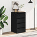 Dulap colț cu sertare negru 40x41x76 cm lemn prelucrat - WALTI WALTI