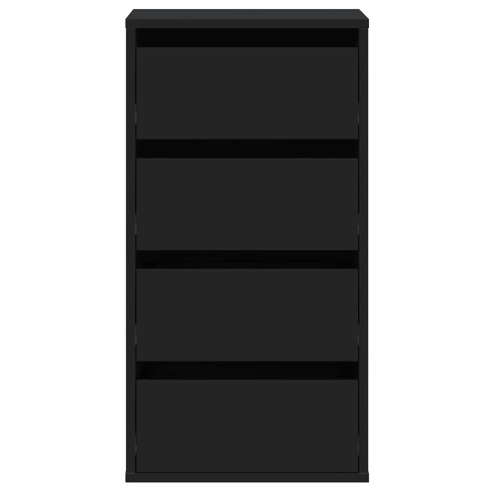 Dulap colț cu sertare negru 40x41x76 cm lemn prelucrat - WALTI WALTI