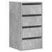 Dulap colț cu sertare gri beton 40x41x76 cm lemn prelucrat - WALTI WALTI