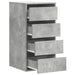Dulap colț cu sertare gri beton 40x41x76 cm lemn prelucrat - WALTI WALTI