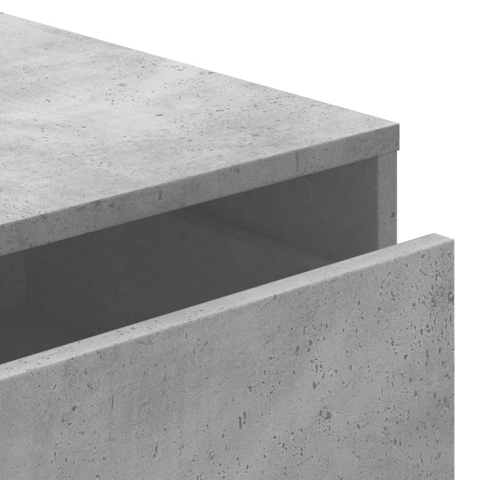 Dulap colț cu sertare gri beton 40x41x76 cm lemn prelucrat - WALTI WALTI