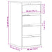 Dulap colț cu sertare gri beton 40x41x76 cm lemn prelucrat - WALTI WALTI