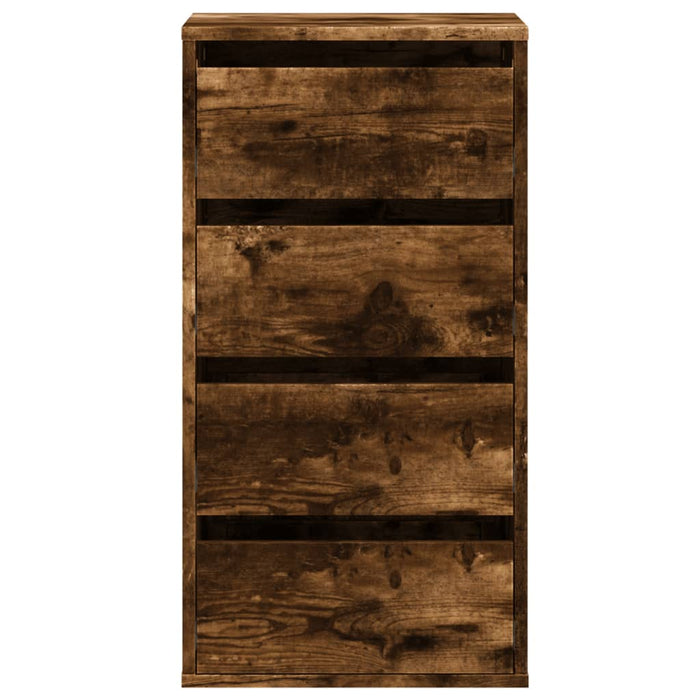 Dulap colț cu sertare stejar fumuriu 40x41x76 cm lemn prelucrat - WALTI WALTI