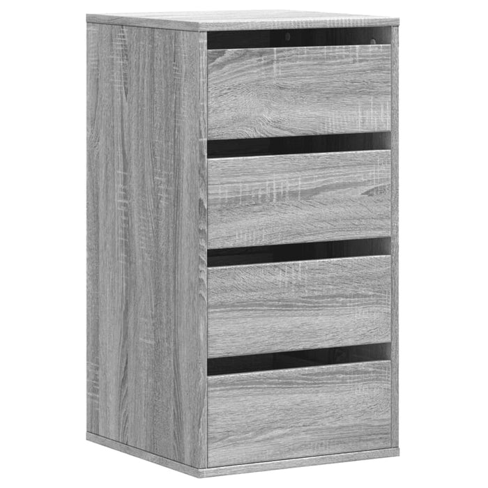 Dulap colț cu sertare sonoma gri 40x41x76 cm lemn prelucrat - WALTI WALTI