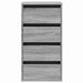 Dulap colț cu sertare sonoma gri 40x41x76 cm lemn prelucrat - WALTI WALTI