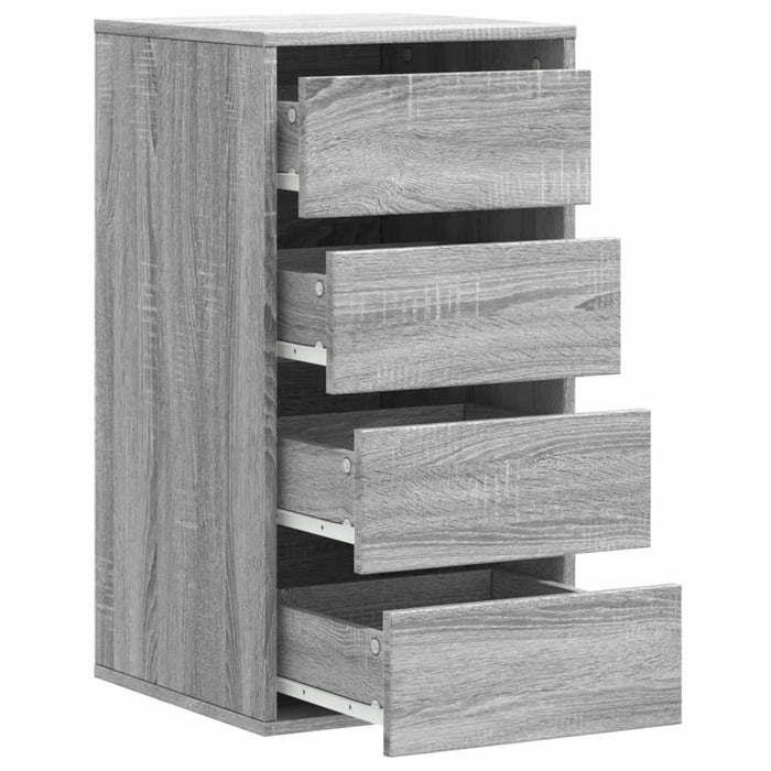 Dulap colț cu sertare sonoma gri 40x41x76 cm lemn prelucrat - WALTI WALTI