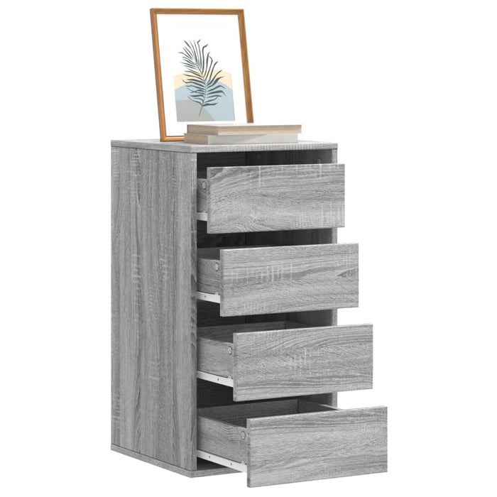 Dulap colț cu sertare sonoma gri 40x41x76 cm lemn prelucrat - WALTI WALTI
