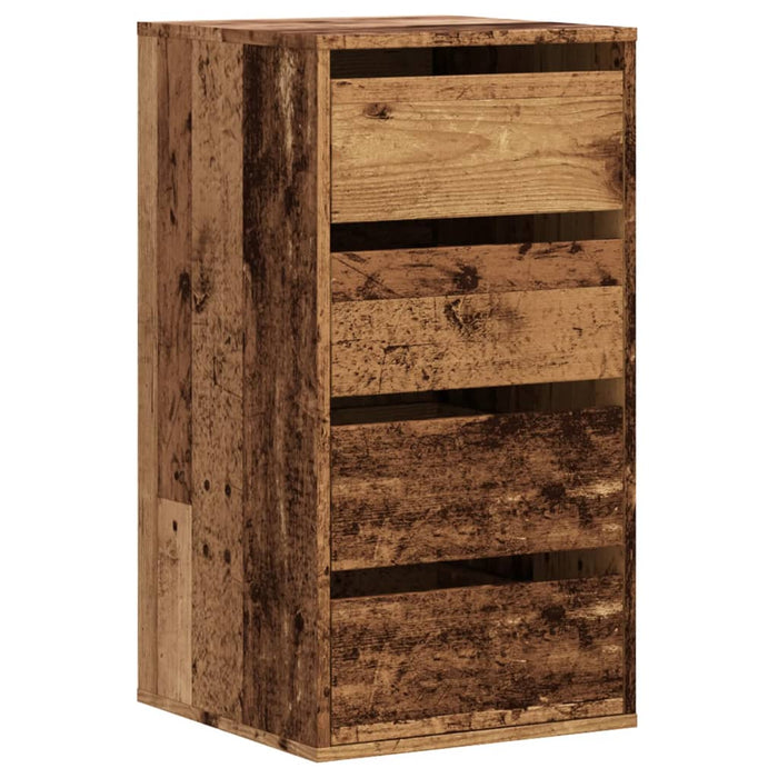 Dulap colț cu sertare lemn vechi 40x41x76 cm lemn prelucrat - WALTI WALTI