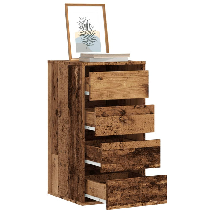 Dulap colț cu sertare lemn vechi 40x41x76 cm lemn prelucrat - WALTI WALTI