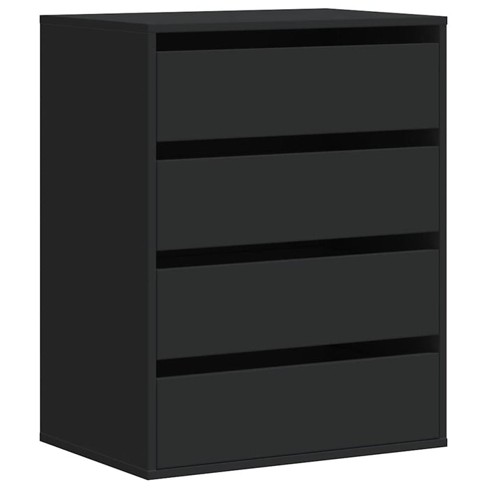 Dulap colț cu sertare negru 60x41x76 cm lemn prelucrat - WALTI WALTI