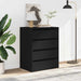 Dulap colț cu sertare negru 60x41x76 cm lemn prelucrat - WALTI WALTI