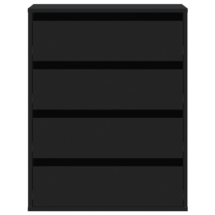 Dulap colț cu sertare negru 60x41x76 cm lemn prelucrat - WALTI WALTI