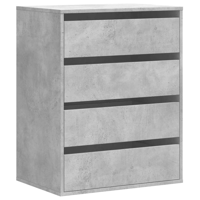 Dulap colț cu sertare gri beton 60x41x76 cm lemn prelucrat - WALTI WALTI