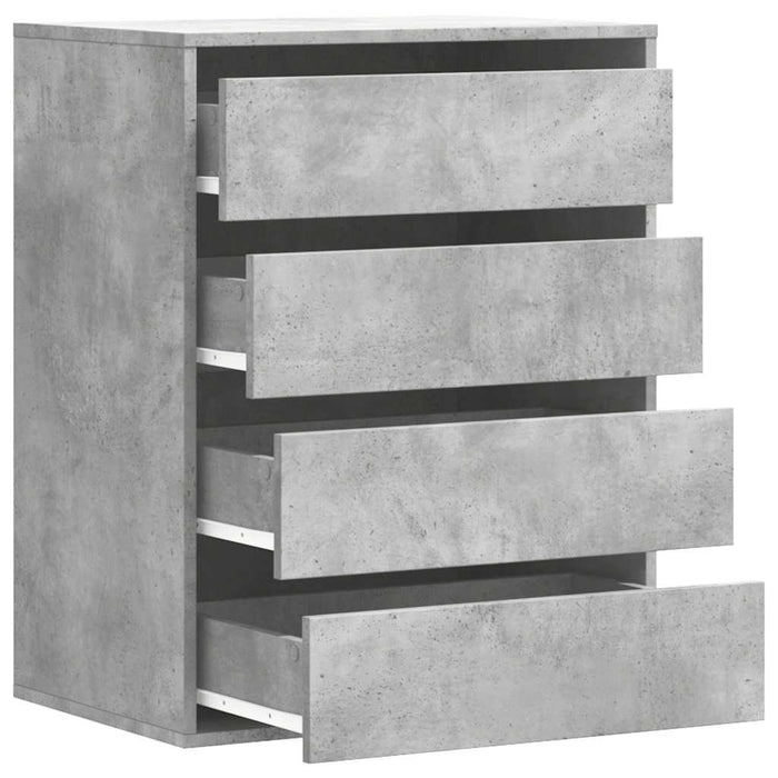 Dulap colț cu sertare gri beton 60x41x76 cm lemn prelucrat - WALTI WALTI