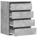 Dulap colț cu sertare gri beton 60x41x76 cm lemn prelucrat - WALTI WALTI