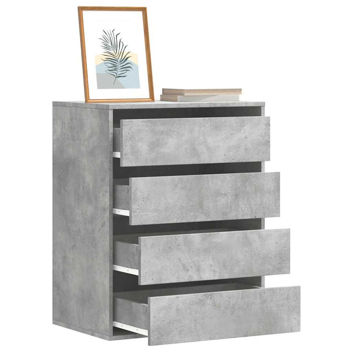 Dulap colț cu sertare gri beton 60x41x76 cm lemn prelucrat - WALTI WALTI