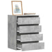 Dulap colț cu sertare gri beton 60x41x76 cm lemn prelucrat - WALTI WALTI