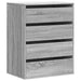 Dulap colț cu sertare sonoma gri 60x41x76 cm lemn prelucrat - WALTI WALTI