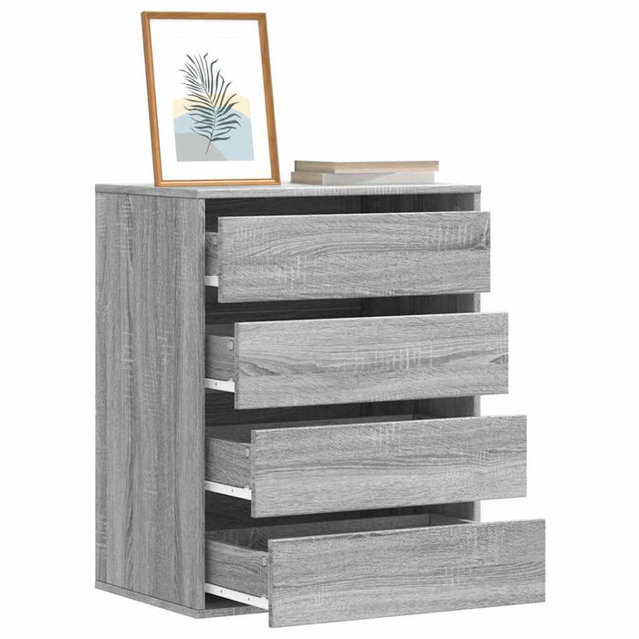 Dulap colț cu sertare sonoma gri 60x41x76 cm lemn prelucrat - WALTI WALTI