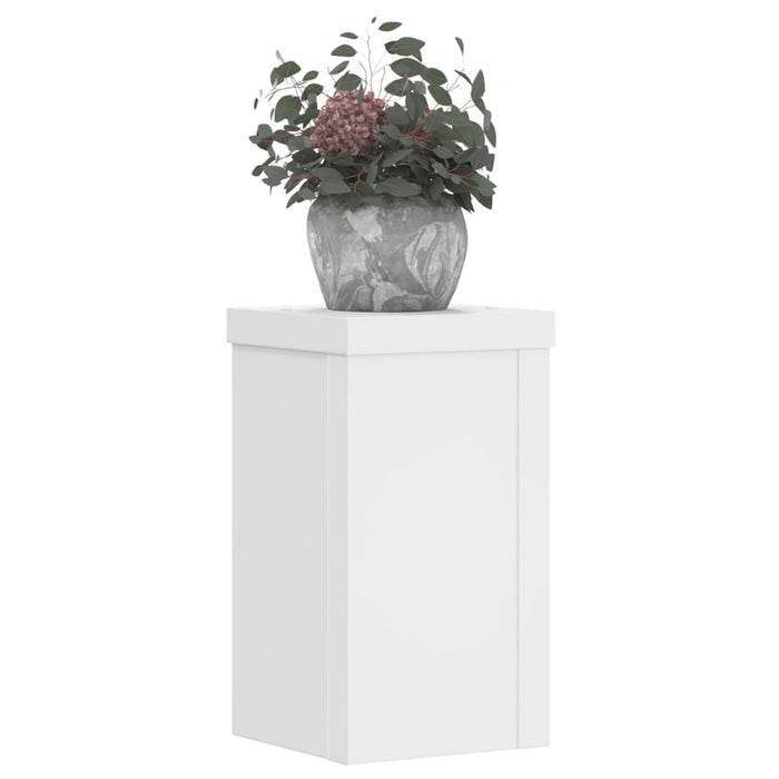 Suporturi de plante, 2 buc., alb, 10x10x18 cm, lemn prelucrat - WALTI WALTI