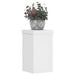 Suporturi de plante, 2 buc., alb, 10x10x18 cm, lemn prelucrat - WALTI WALTI