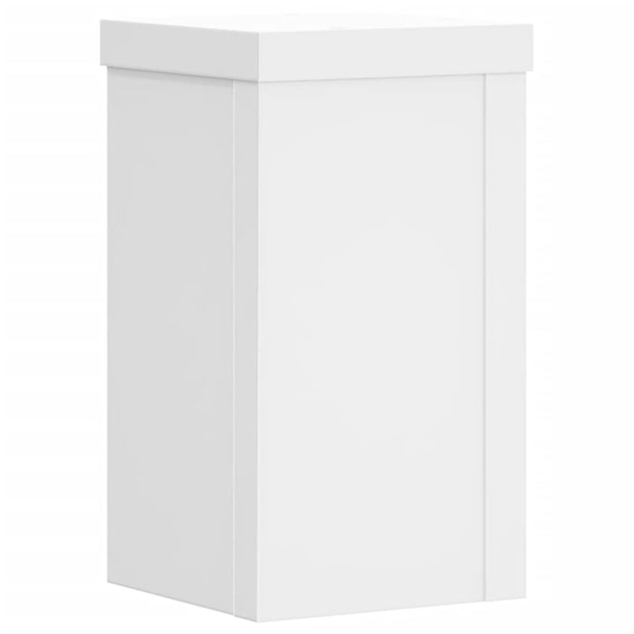 Suporturi de plante, 2 buc., alb, 10x10x18 cm, lemn prelucrat - WALTI WALTI