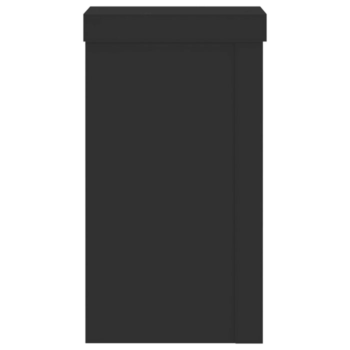 Suporturi de plante, 2 buc., negru, 10x10x18 cm, lemn prelucrat - WALTI WALTI