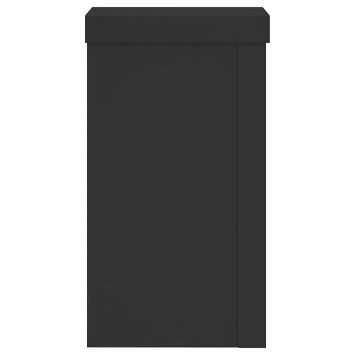 Suporturi de plante, 2 buc., negru, 10x10x18 cm, lemn prelucrat - WALTI WALTI