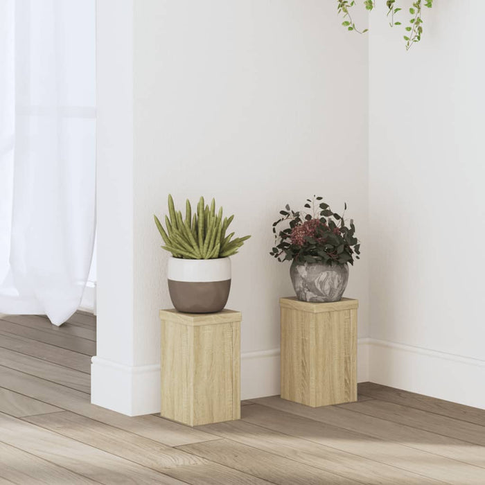 Suporturi de plante 2 buc. sonoma 10x10x18 cm lemn prelucrat - WALTI WALTI
