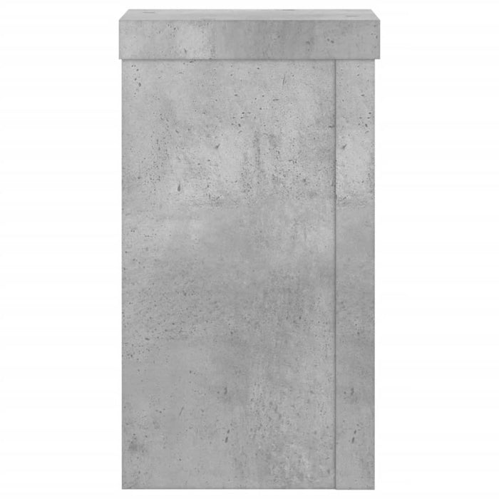 Suport de plante, 2 buc., gri beton, 10x10x18 cm lemn prelucrat - WALTI WALTI