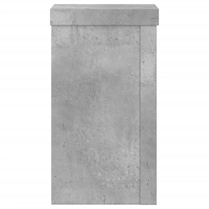 Suport de plante, 2 buc., gri beton, 10x10x18 cm lemn prelucrat - WALTI WALTI