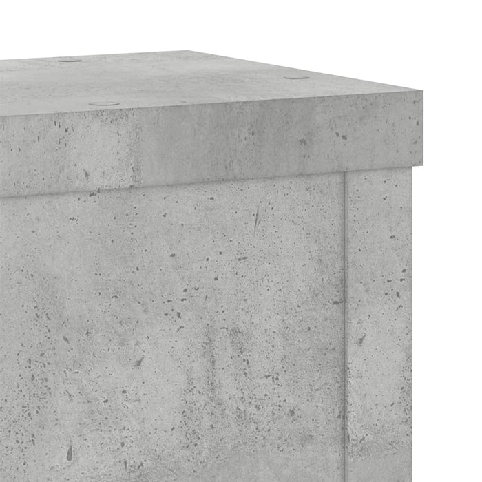 Suport de plante, 2 buc., gri beton, 10x10x18 cm lemn prelucrat - WALTI WALTI