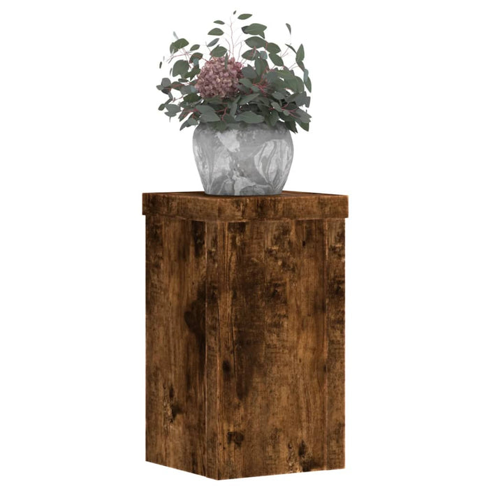 Suporturi de plante 2 buc. stejar fumuriu 10x10x18 cm lemn - WALTI WALTI