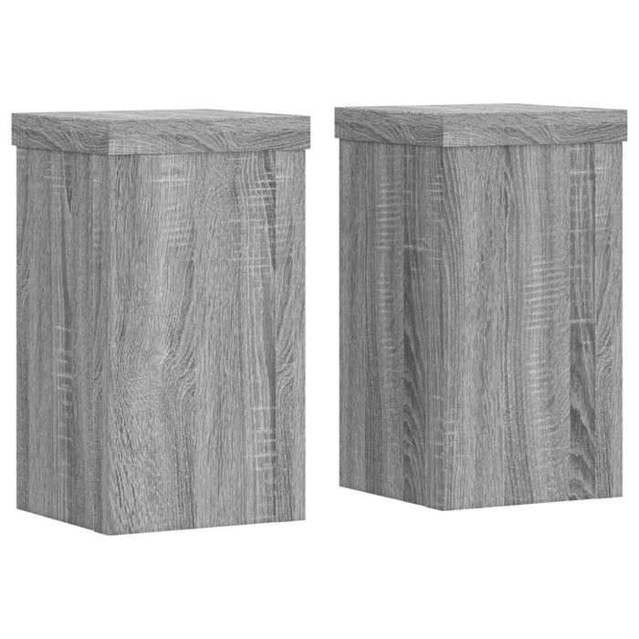 Suporturi de plante 2 buc. gri sonoma 10x10x18cm lemn prelucrat - WALTI WALTI