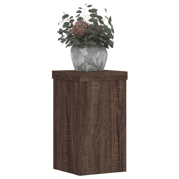 Suporturi de plante 2 buc. stejar maro 10x10x18cm lemn compozit - WALTI WALTI