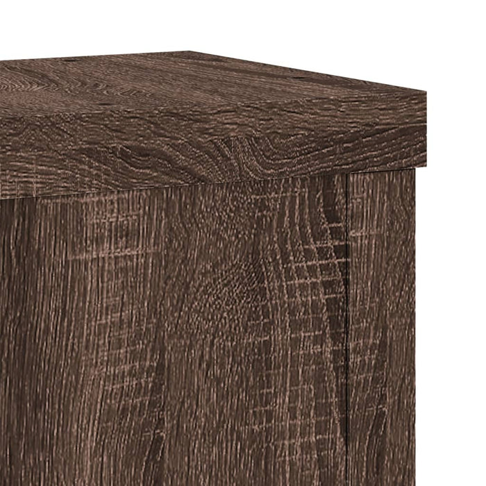 Suporturi de plante 2 buc. stejar maro 10x10x18cm lemn compozit - WALTI WALTI