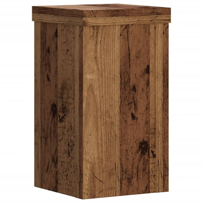Suporturi de plante 2 buc lemn vechi 10x10x18 cm lemn prelucrat - WALTI WALTI