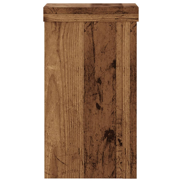 Suporturi de plante 2 buc lemn vechi 10x10x18 cm lemn prelucrat - WALTI WALTI
