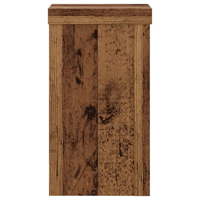 Suporturi de plante 2 buc lemn vechi 10x10x18 cm lemn prelucrat - WALTI WALTI