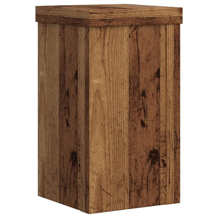Suporturi de plante 2 buc lemn vechi 10x10x18 cm lemn prelucrat - WALTI WALTI