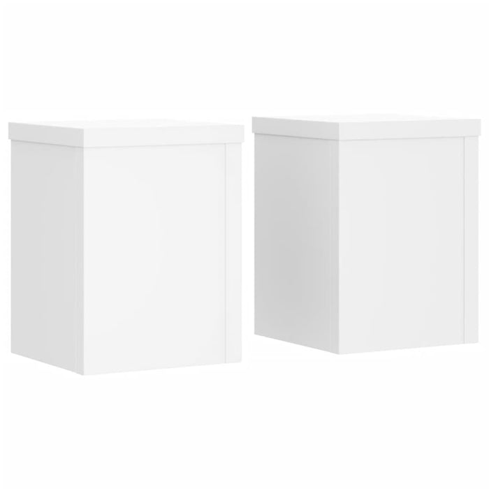 Suporturi de plante, 2 buc., alb, 15x15x20 cm, lemn prelucrat - WALTI WALTI