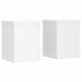 Suporturi de plante, 2 buc., alb, 15x15x20 cm, lemn prelucrat - WALTI WALTI