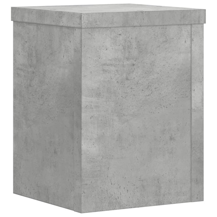 Suport de plante, 2 buc., gri beton, 15x15x20 cm lemn prelucrat - WALTI WALTI