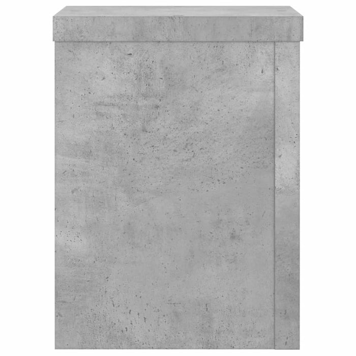 Suport de plante, 2 buc., gri beton, 15x15x20 cm lemn prelucrat - WALTI WALTI
