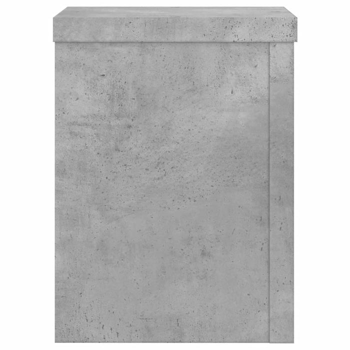 Suport de plante, 2 buc., gri beton, 15x15x20 cm lemn prelucrat - WALTI WALTI